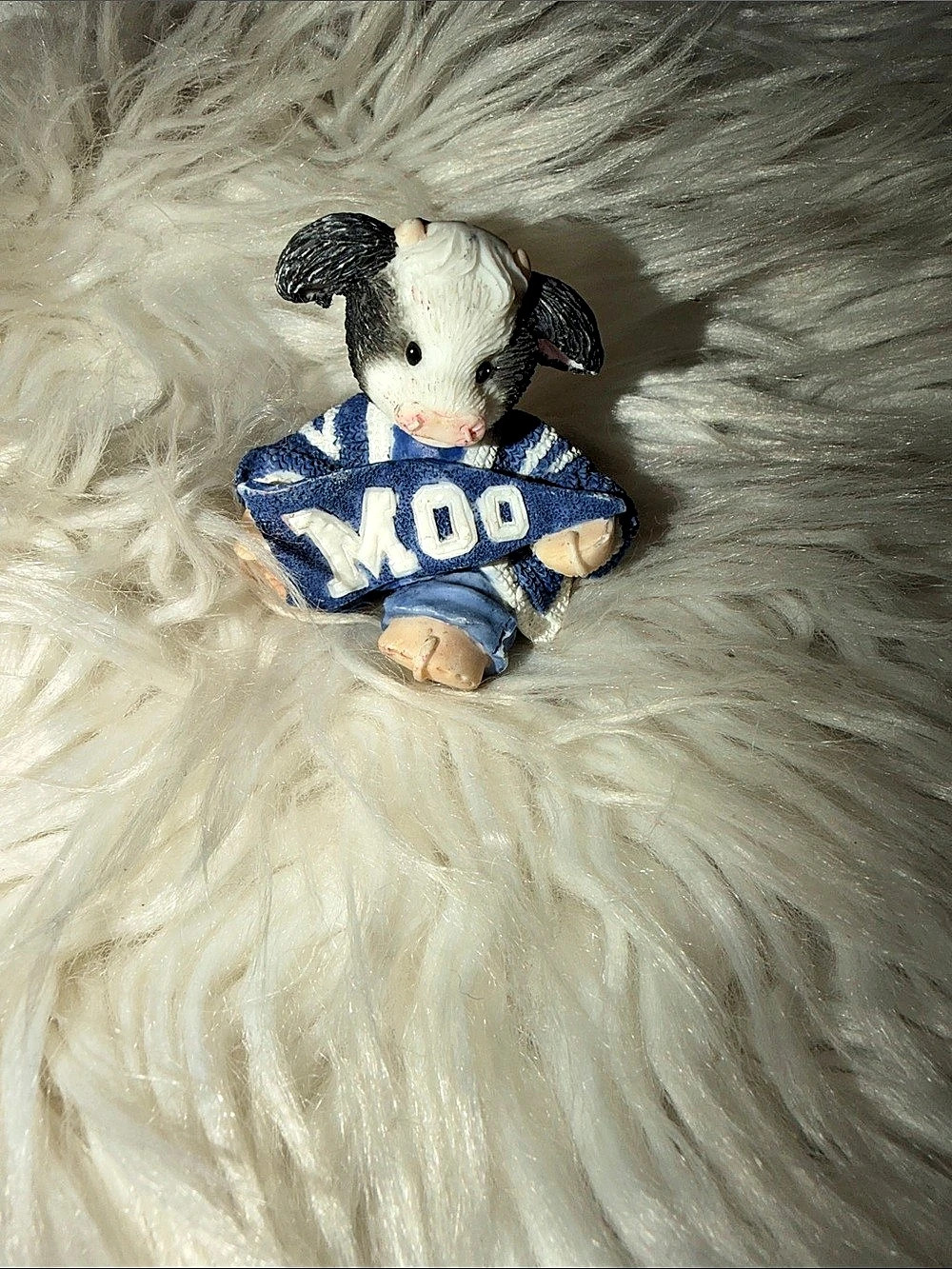 Enesco Mary's Moo Moos Cow Cheerleader Figurine